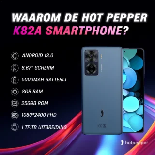 Hot Pepper K82A Smartphone 256GB 8GB RAM