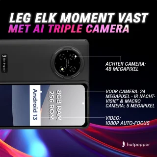 Hot Pepper KR10 Smartphone 256GB 8GB RAM Waterdicht