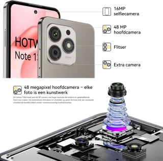 HOTWAV Note 13 Max smartphone 16GB/256GB Goud