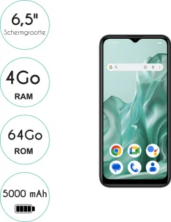 Logicom Sense Smartphone 4GB 64GB Zwart