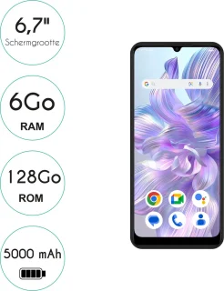 Logicom Smart Pro Smartphone 6GB 128GB Zwart