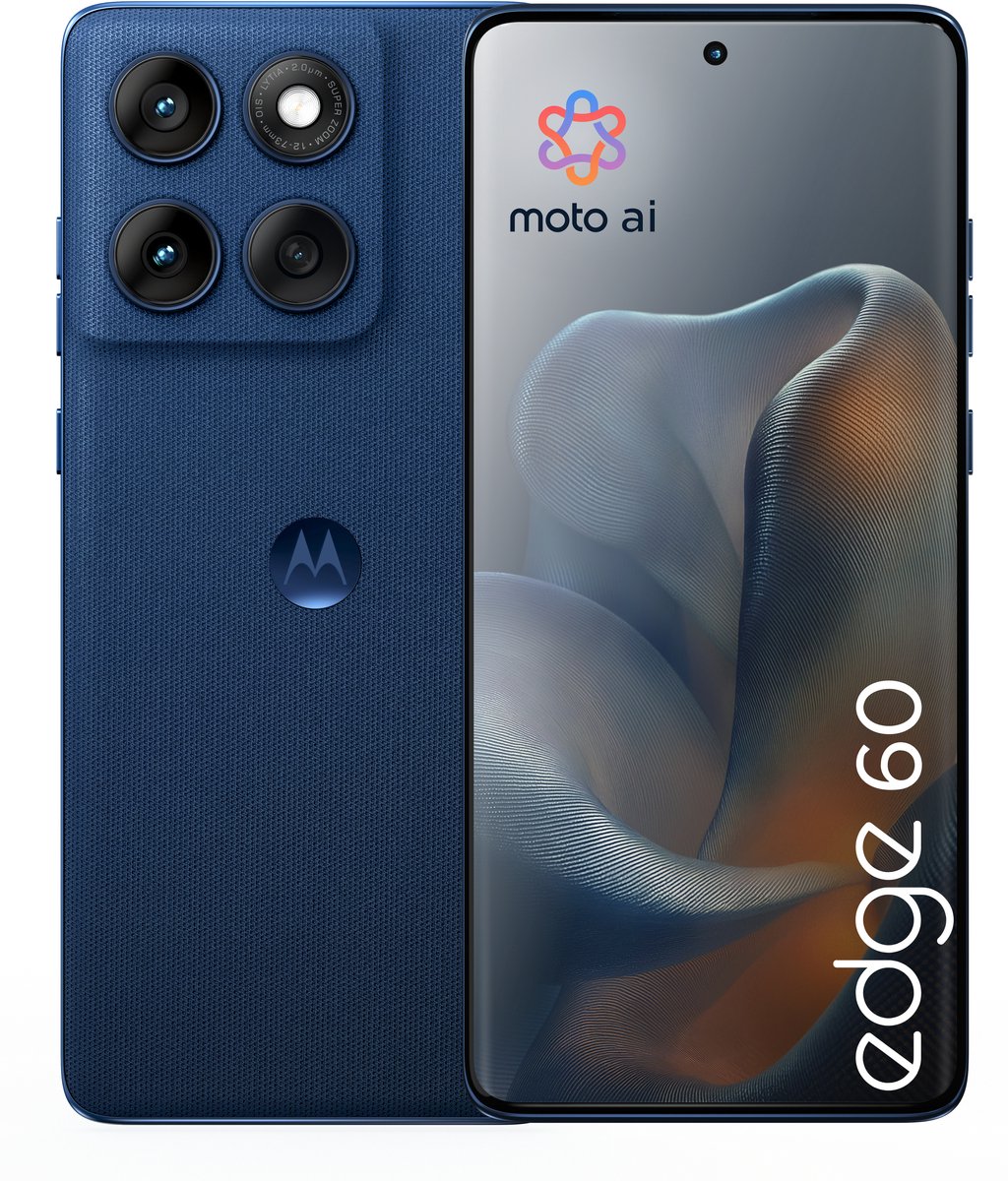 De Motorola Edge 60 12GB 512GB Blauw Dual SIM in één oogopslag
