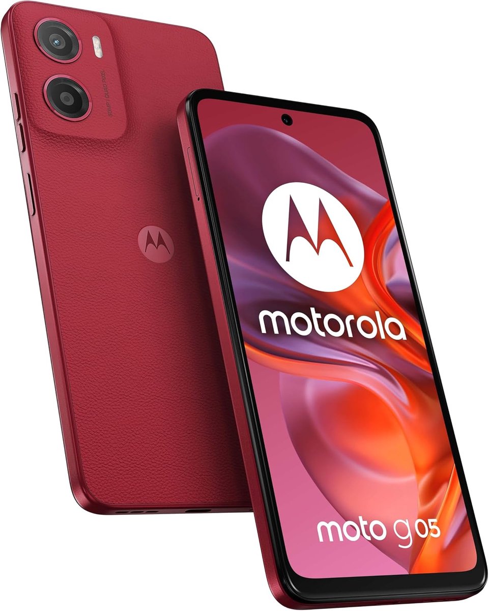 De Motorola Moto G05 128GB Rood in één oogopslag