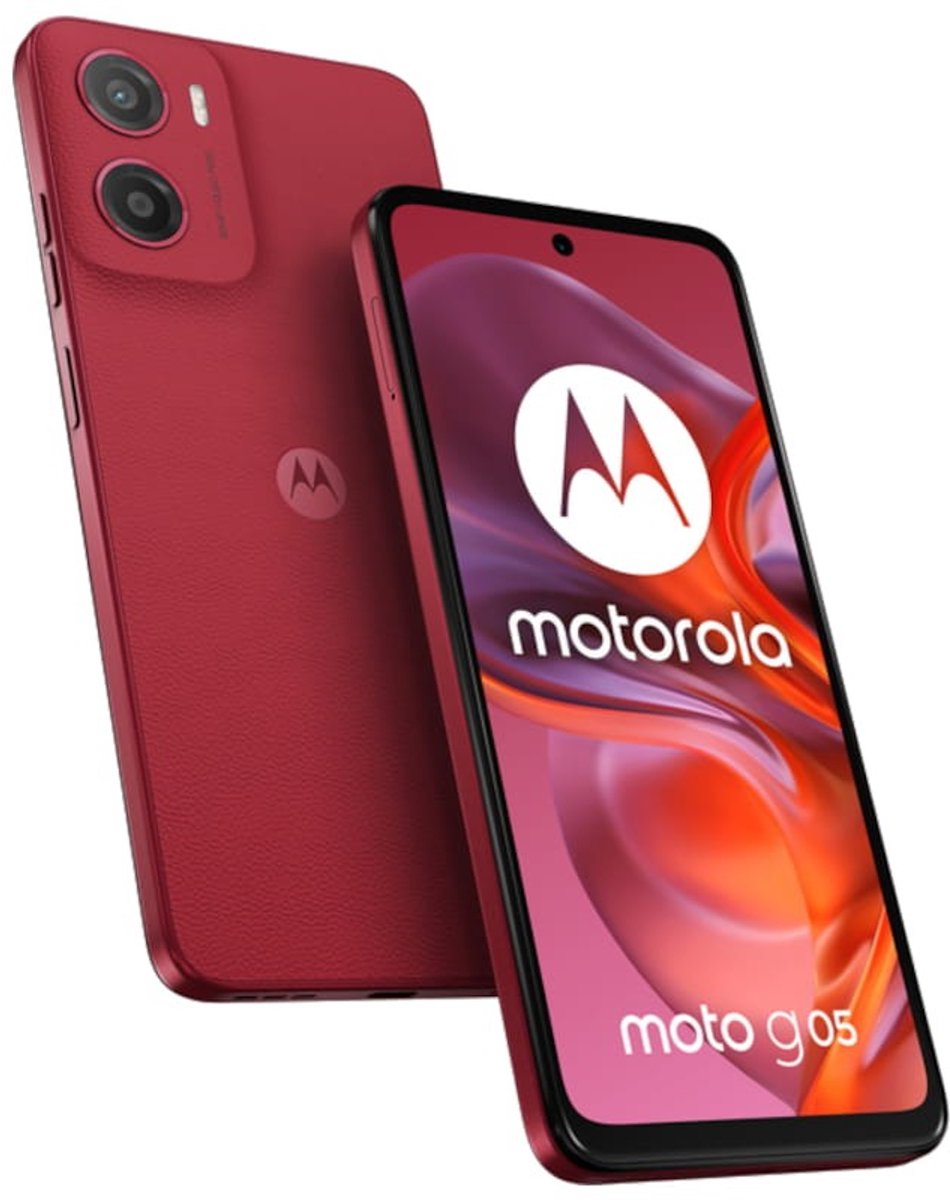 De Motorola Moto G05 4GB/64GB Plum Red in één oogopslag