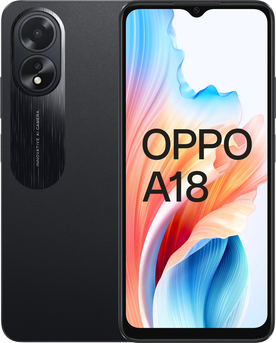 OPPO A18 128GB Glowing Black