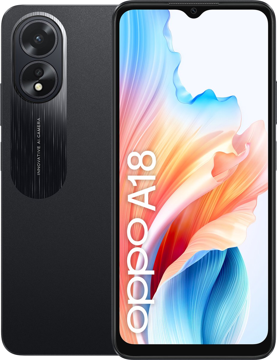 Wat vinden we goed aan de Oppo A18 128GB Zwart