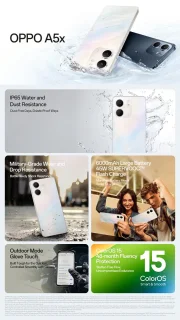OPPO A5x 4GB 128GB Black Blue