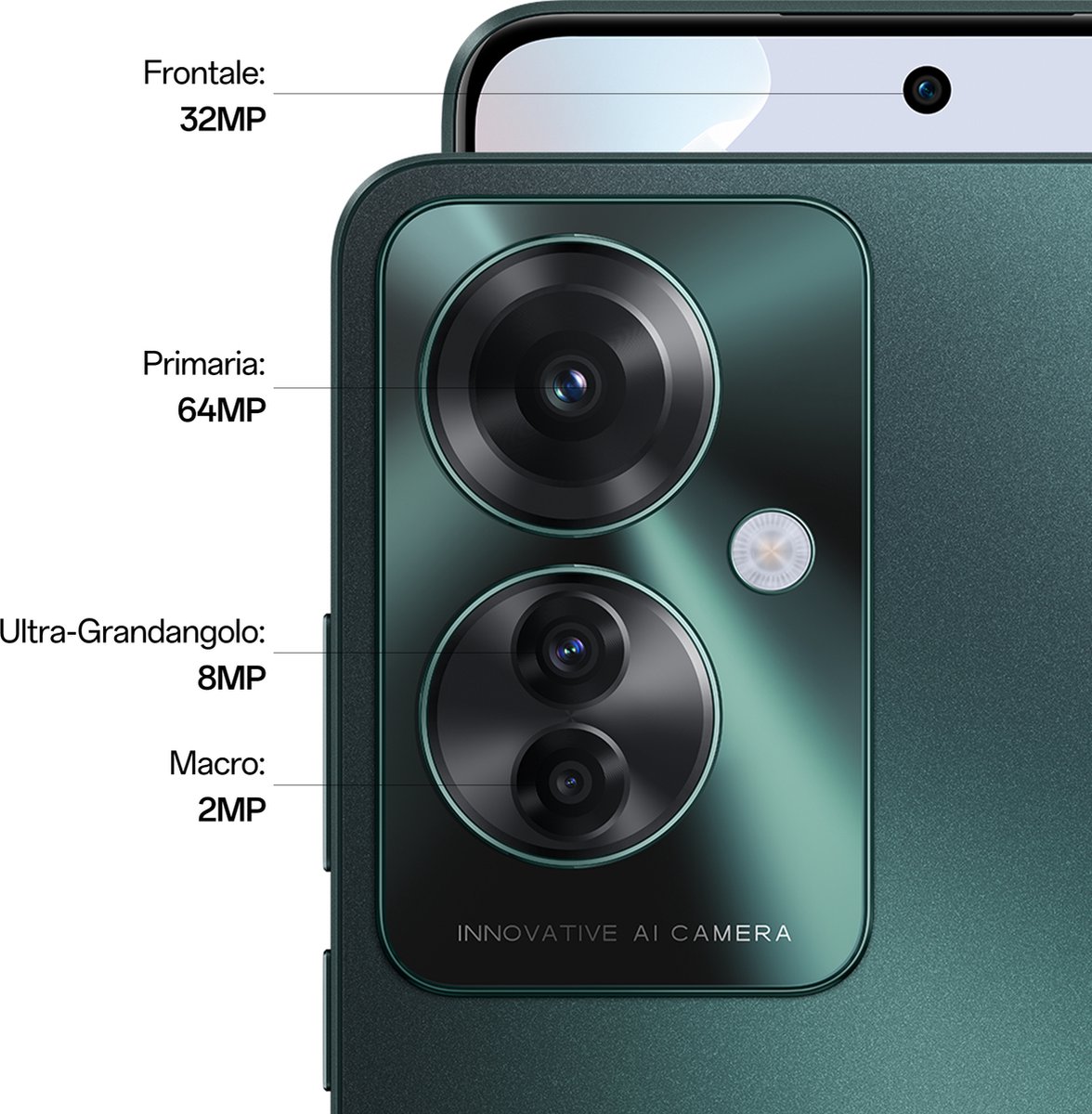 Oppo Reno 11F 6,7" 8GB 256GB Groen