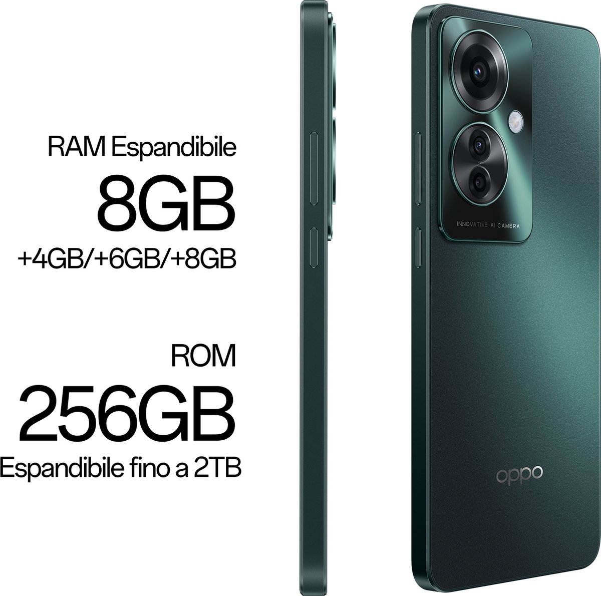 Oppo Reno 11F 6,7" 8GB 256GB Groen