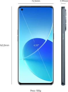 OPPO Reno 6 Pro 256GB Grijs