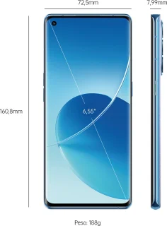 OPPO Reno6 Pro 256GB Blauw