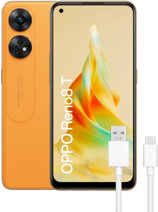 Oppo Reno8T Orange 128GB Smartphone 6.43"