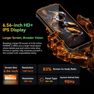 Oscal Marine 2 Smartphone 4GB 64GB Oranje
