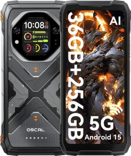 OSCAL TANK 1 - Robuuste Smartphone - Oranje
