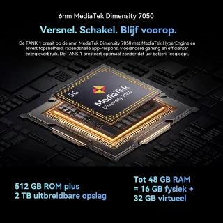 OSCAL TANK 1 - Robuuste smartphone (Oranje)