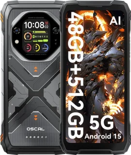 OSCAL TANK 1 - Robuuste smartphone (Oranje)