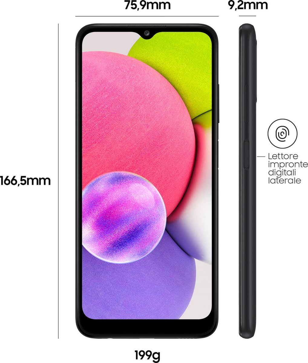 Samsung Galaxy A03s 32GB Zwart