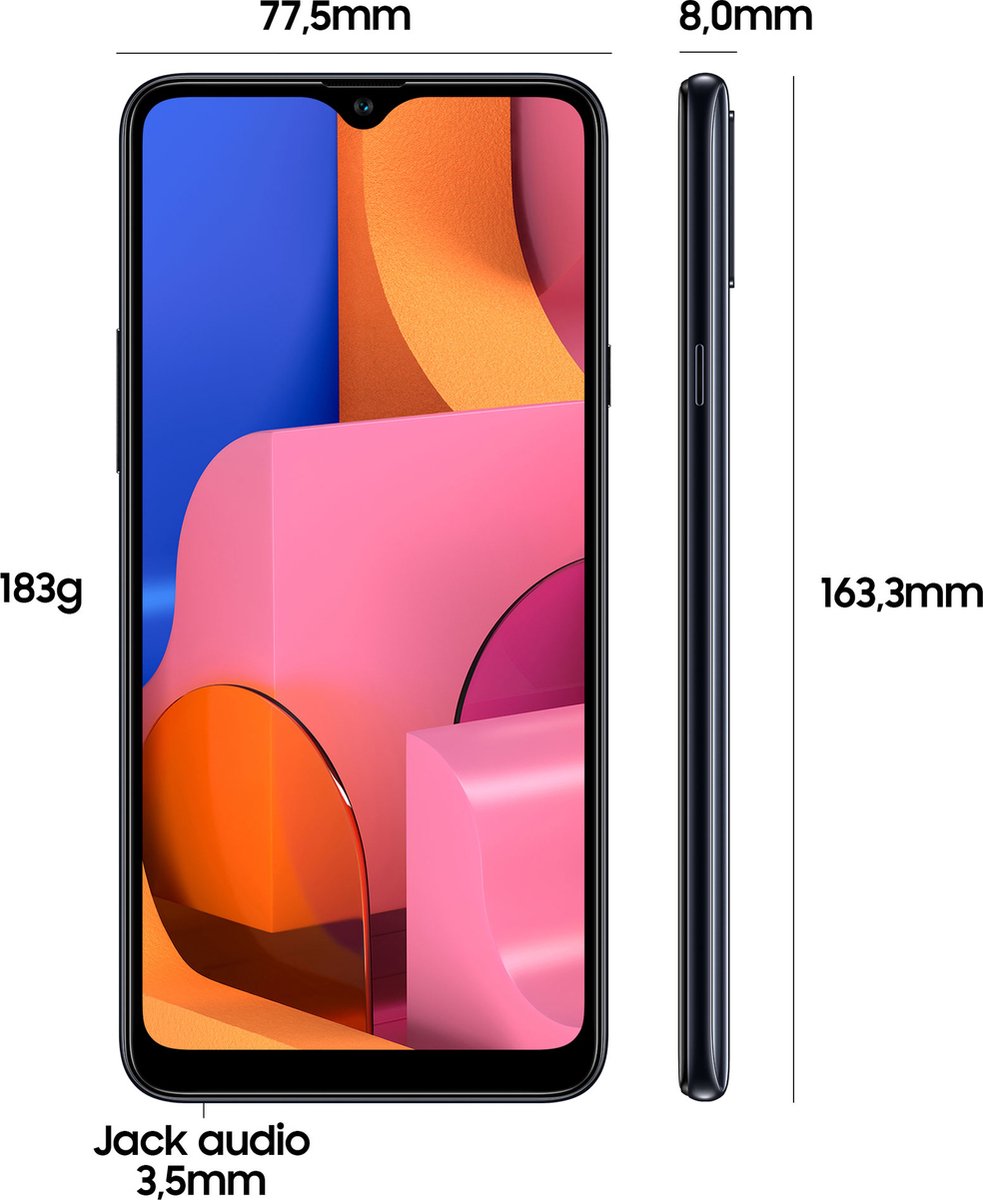 Samsung Galaxy A20s 32GB Zwart