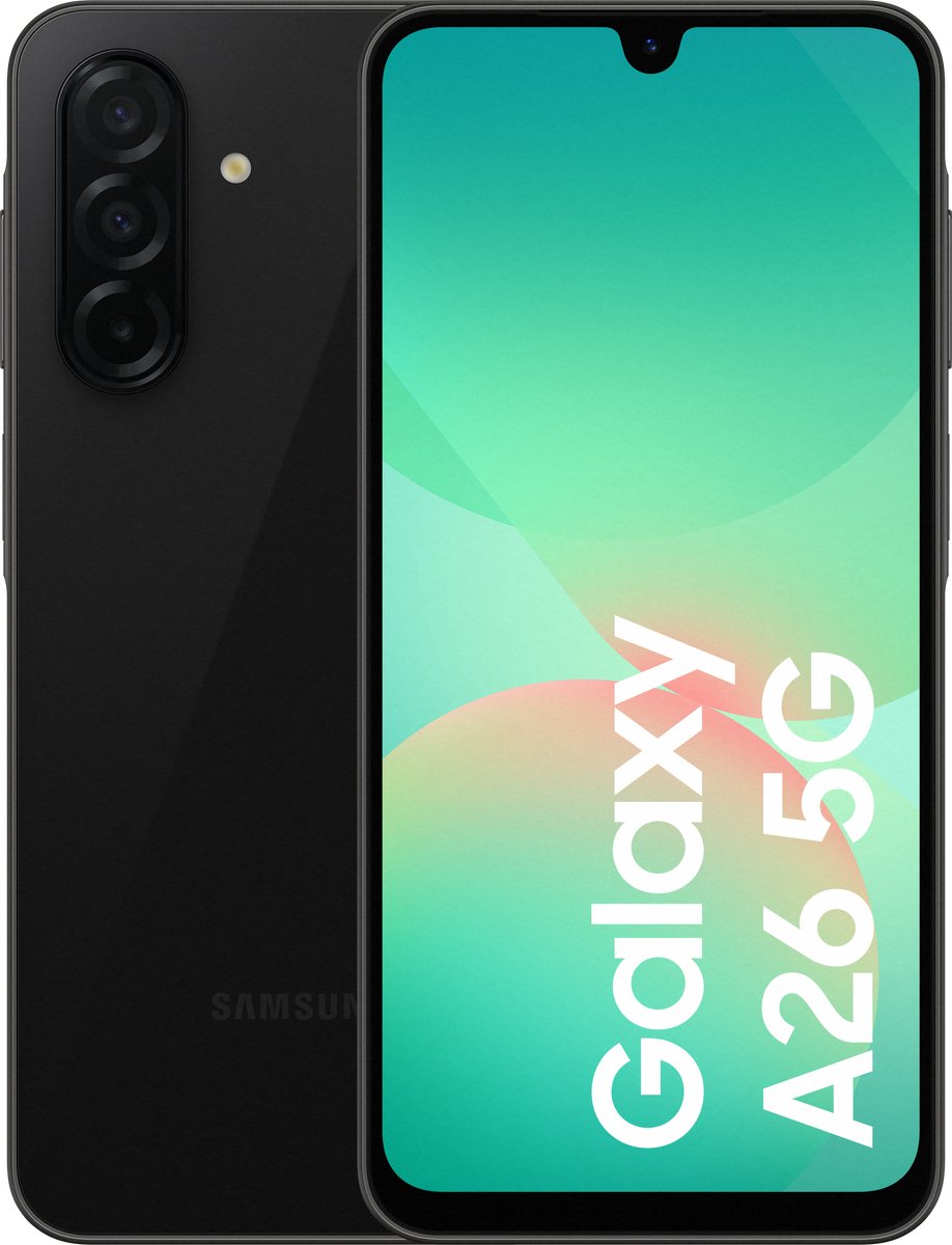 Samsung Galaxy A26 5G 128GB Black + Clear Case