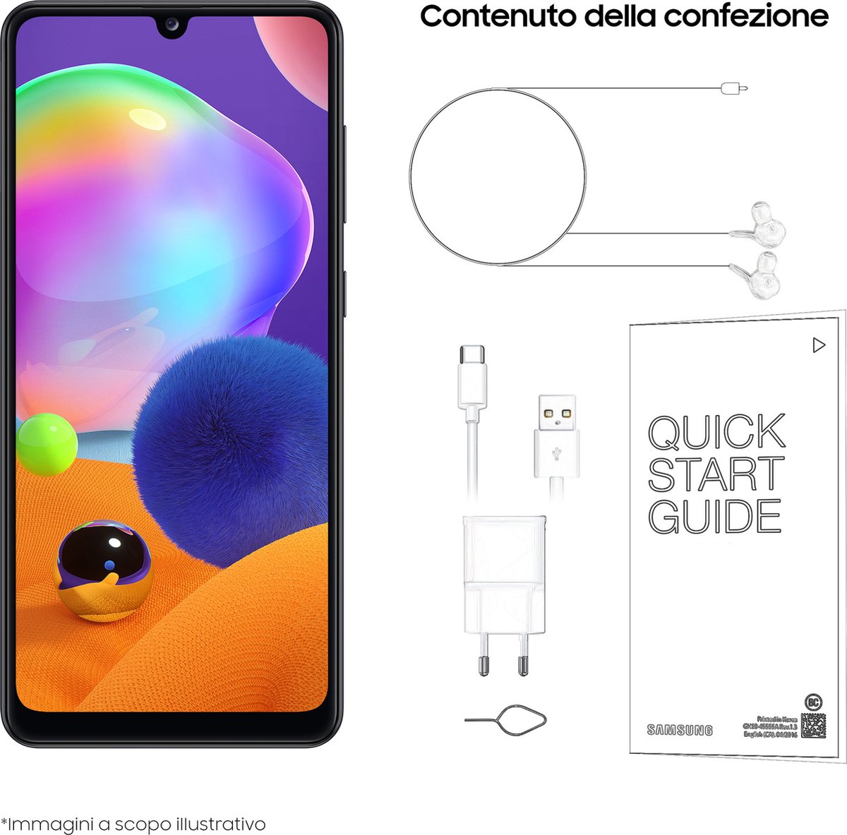 Samsung Galaxy A31 Dual-Sim 64GB Crush Black