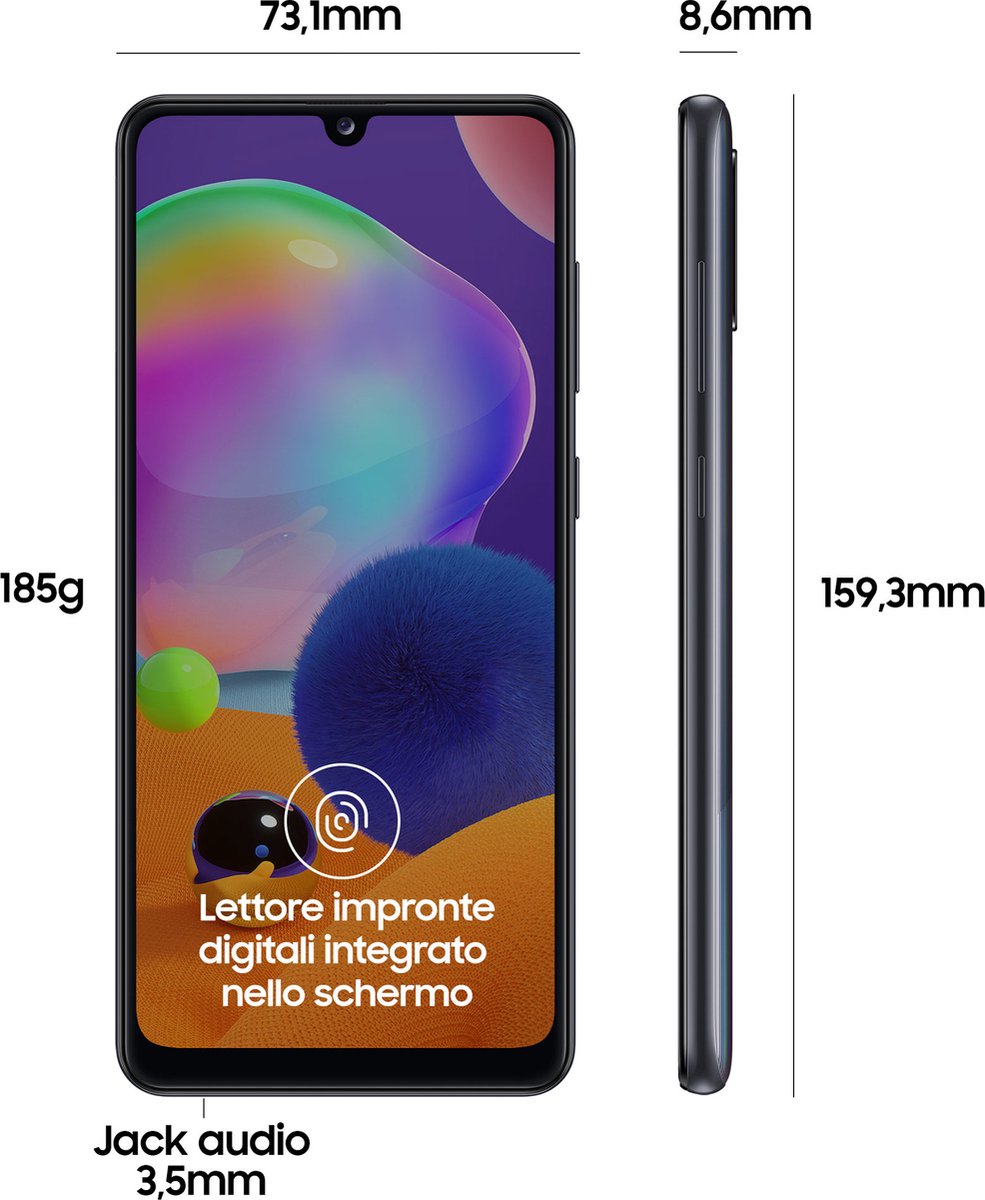 Samsung Galaxy A31 Dual-Sim 64GB Crush Black