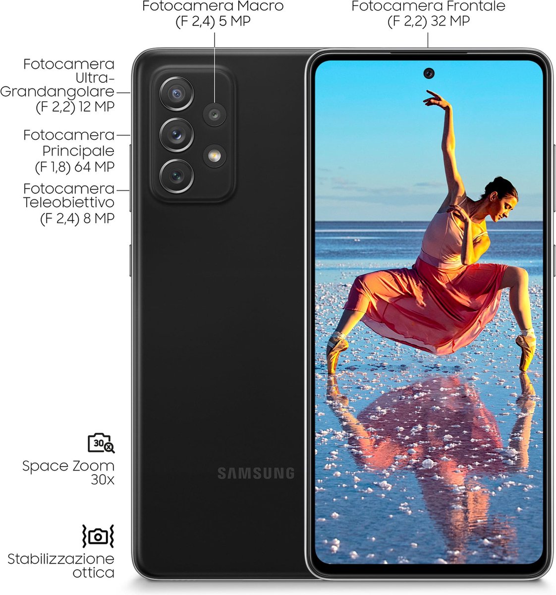Samsung Galaxy A72 4G 128GB Awesome Black