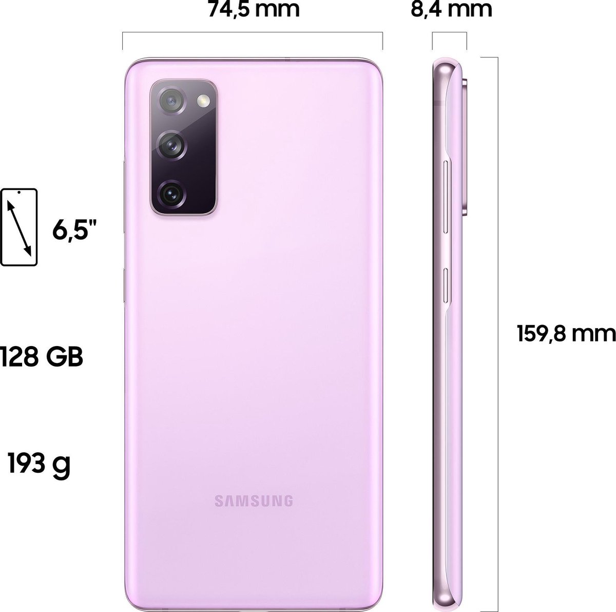 Samsung Galaxy S20 FE 4G 128GB Light Violet