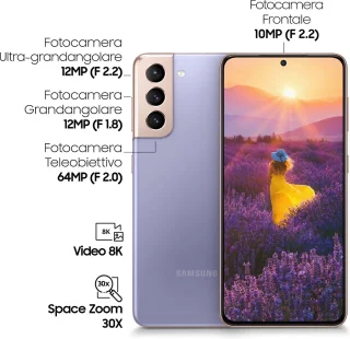 Samsung Galaxy S21 256GB Phantom Violet Smartphone