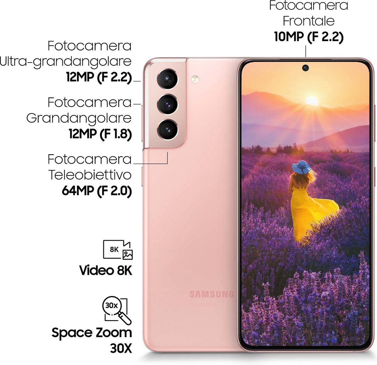 Samsung Galaxy S21 5G 128GB Phantom Pink