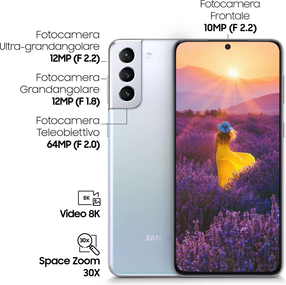 Samsung Galaxy S21+ 5G 128GB Phantom Silver