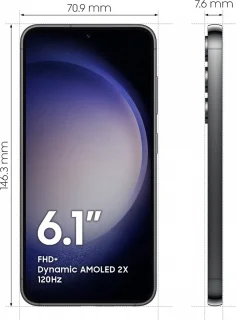 Samsung Galaxy S23 128GB Zwart