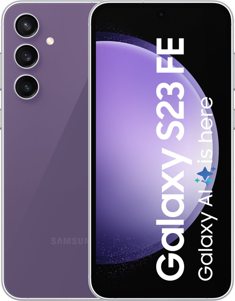 De Samsung Galaxy S23 FE 5G 256GB Purple in één oogopslag