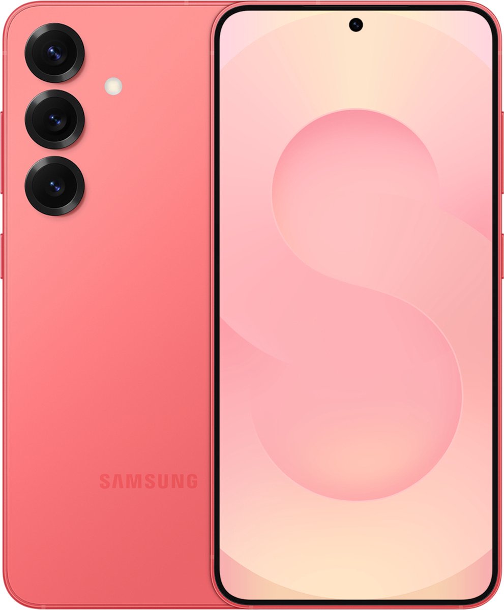 De Samsung Galaxy S25 5G 256GB Koraal Rood in één oogopslag