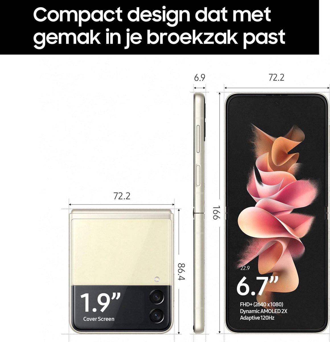 Samsung Galaxy Z Flip3 5G 256GB Cream