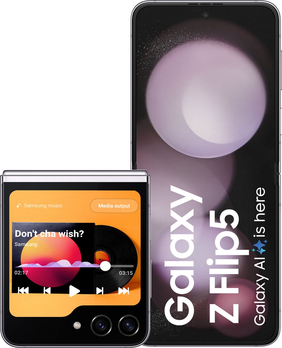 De Samsung Galaxy Z Flip5 256GB Lavender in één oogopslag