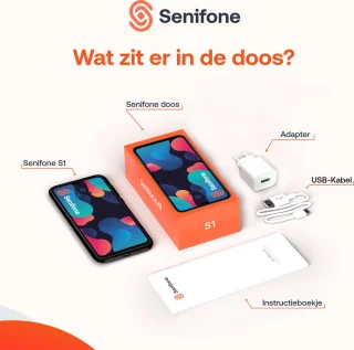 Senifone S1 Senioren Smartphone Zwart 32GB