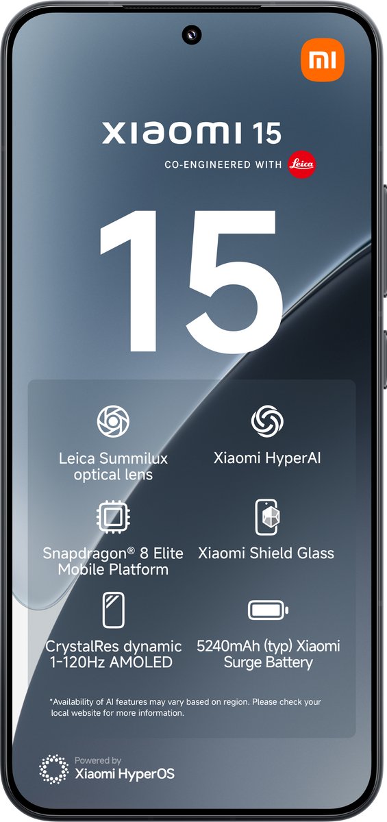 Wat vinden we goed aan de Xiaomi 15 12GB 256GB 5G Black
