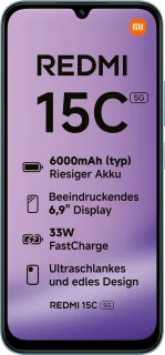 Xiaomi Redmi 15C Smartphone - Groen