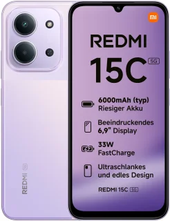 Xiaomi Redmi 15C Smartphone - Paars