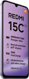 Xiaomi Redmi 15C Smartphone - Paars