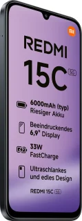 Xiaomi Redmi 15C Smartphone - Zwart