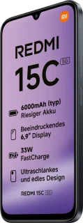 Xiaomi Redmi 15C Smartphone - Zwart