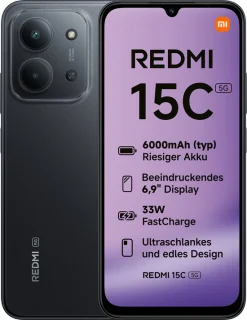 Xiaomi Redmi 15C Smartphone - Zwart