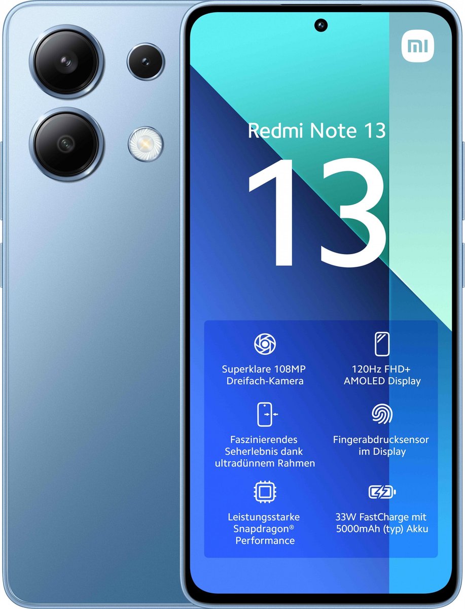 Xiaomi Redmi Note 13 4G 6GB 128GB Ice Blauw