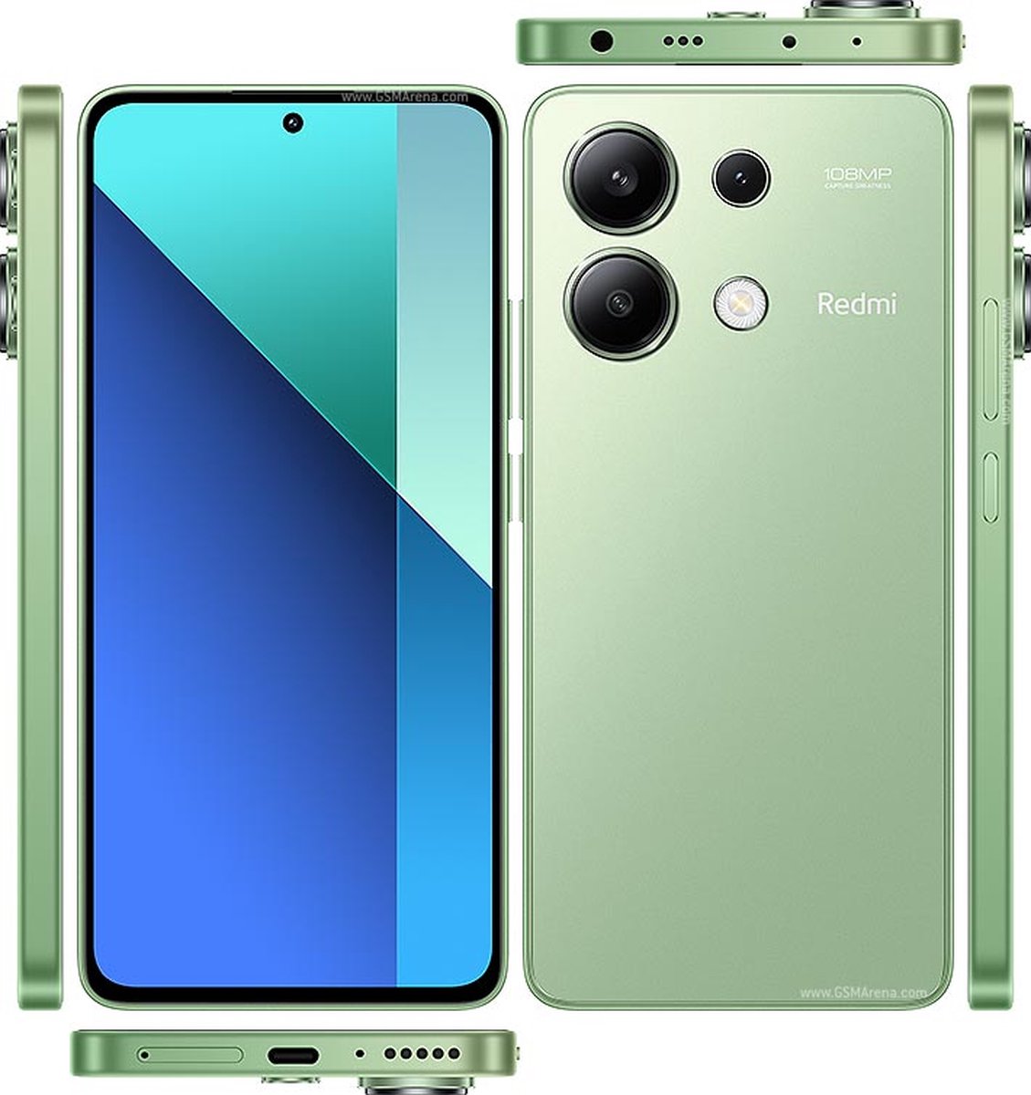 Xiaomi Redmi Note 13 4G 6GB 128GB Mint Groen