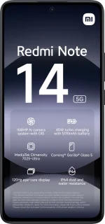 Xiaomi Redmi Note 14 5G 8GB 256GB Midnight Zwart