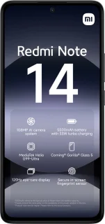 Xiaomi Redmi Note 14 8GB 256GB Midnight Zwart