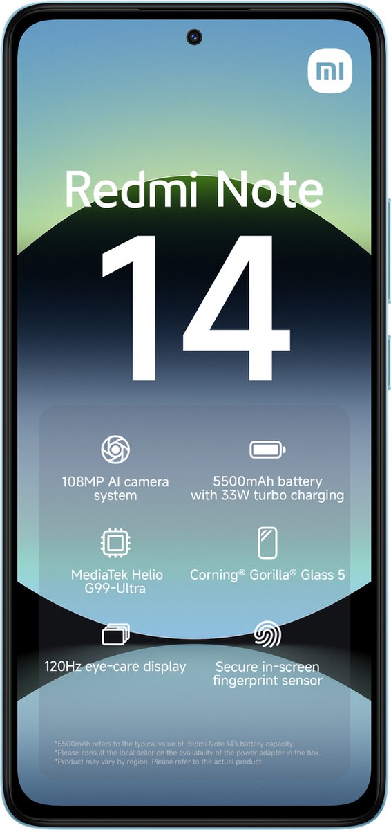Xiaomi Redmi Note 14 8GB 256GB Ocean Blauw