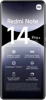 Xiaomi Redmi Note 14 Pro+ 12GB 512GB Midnight Zwart 5G