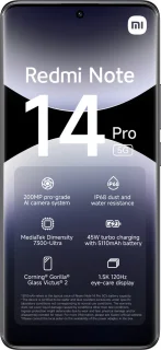 Xiaomi Redmi Note 14 Pro 8GB 256GB Midnight Zwart